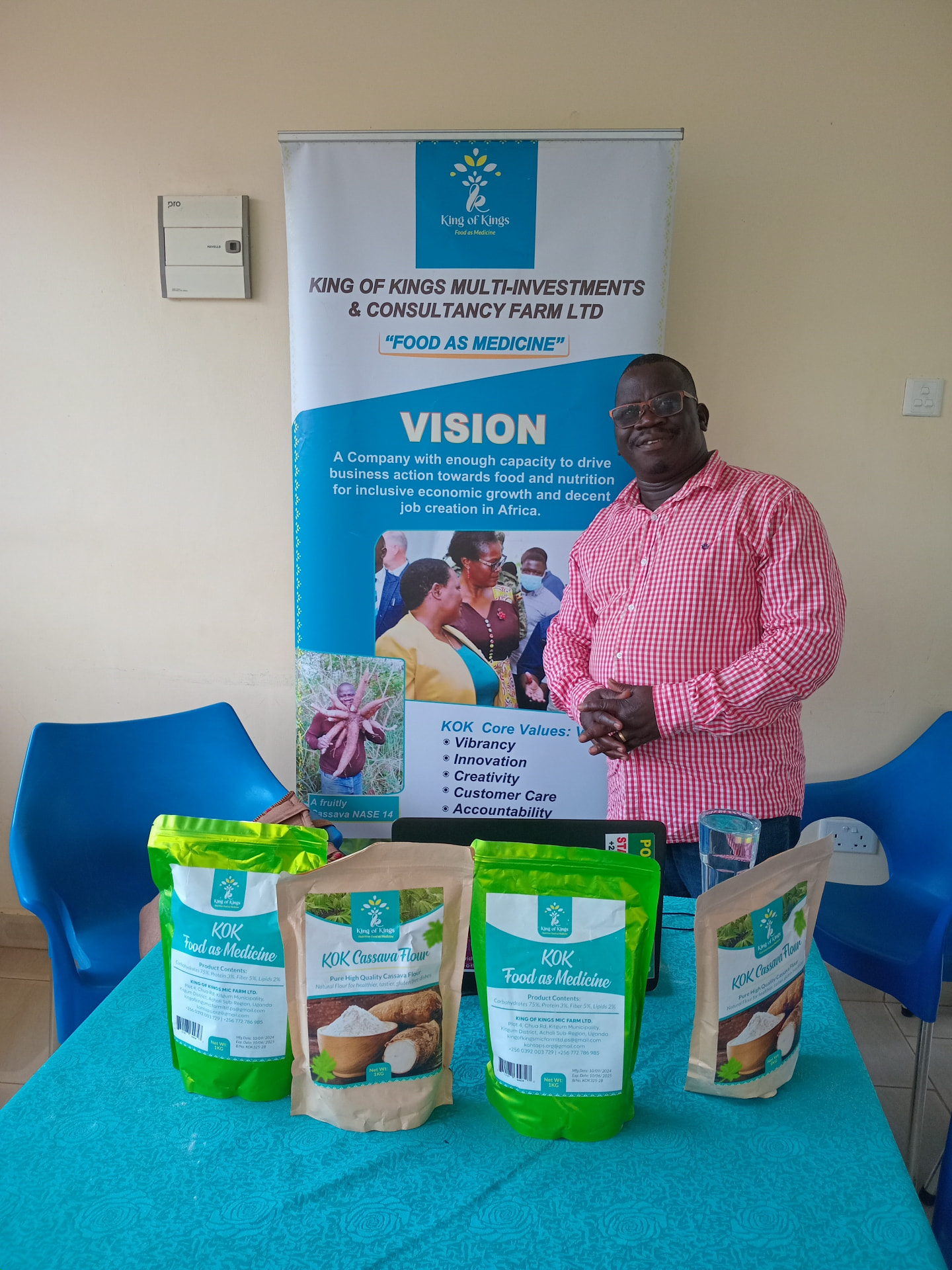 King of Kings KOK Cassava Flour retail packs